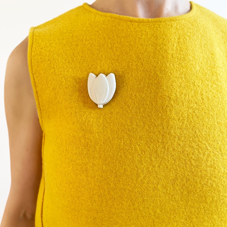 Colourful Tulip Resin Statement Brooches