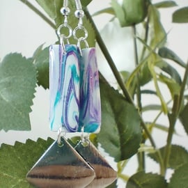 Long Polymer Clay Earrings