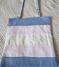 Handmade Trans Pride tote bag - Image 2