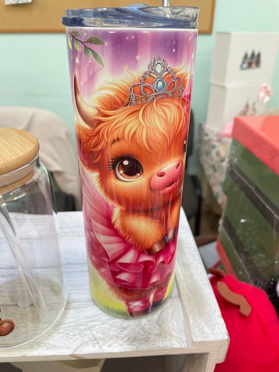 Dancing Highland Cow Cup insulated 