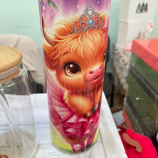 Dancing Highland Cow Cup insulated 