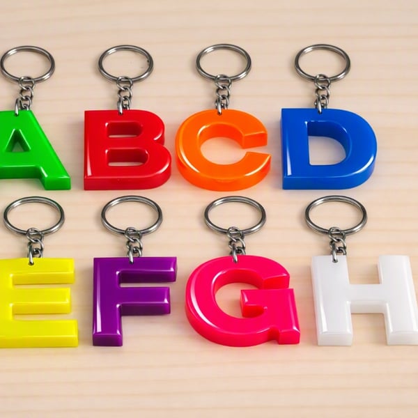 Glow in the Dark Initial Keyring