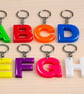 Glow in the Dark Initial Keyring