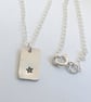Star Pendant, recycled sterling silver - Image 2