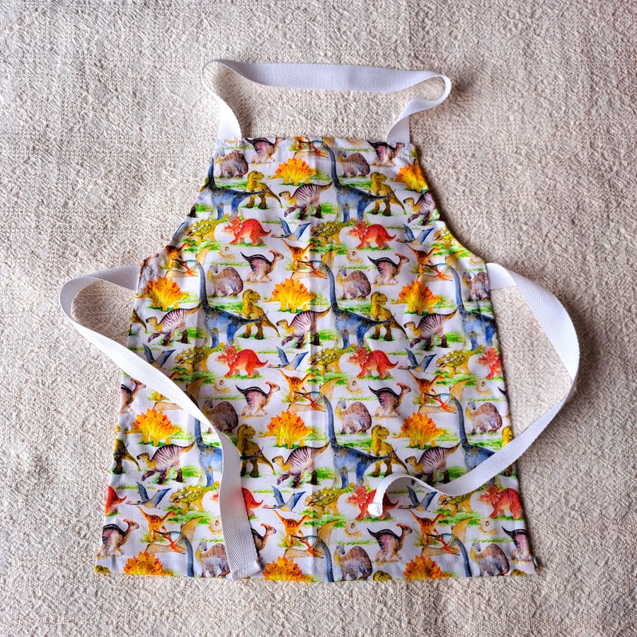 Dinosaur, Apron, age 2-6 years, hand made