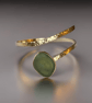Gold Sea Glass Wrap Bangle - Image 4