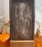 Ghost glass ornament and tea light holder 
