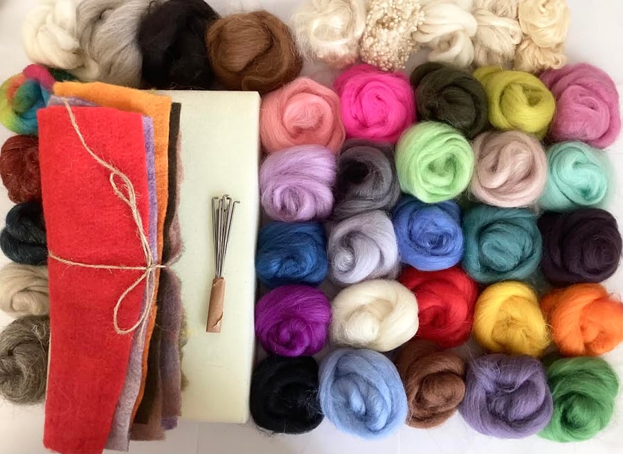  The Ultimate Felting Kit – Experiment Create and Explore Wool Art 