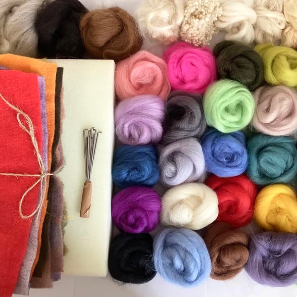  The Ultimate Felting Kit – Experiment Create and Explore Wool Art 