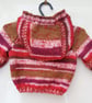 Baby's Hand Knitted Hooded Cabled Jacket, New Baby Gift, Baby Shower Gift - Image 2