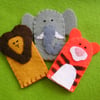 Set of 3 Circus finger puppets