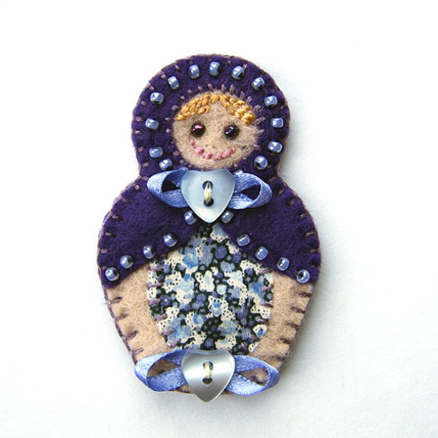 Russian Doll Brooch