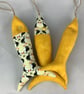 Puffins hanging fabric fish set, Handmade - Image 6