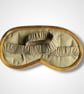 Yellow Linen Lotus Flower Lavender Eye Mask - Image 4