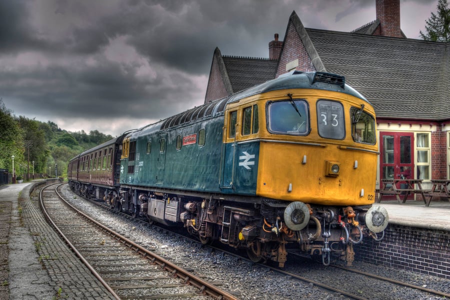 Captain Charles diesel locomotive print