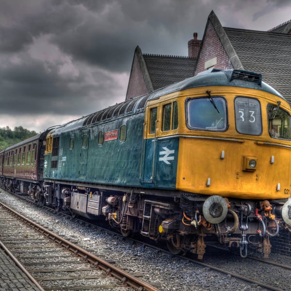 Captain Charles diesel locomotive print