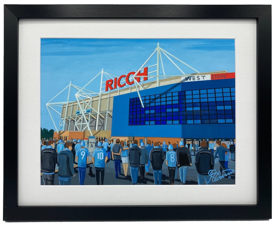 Coventry, Framed & Unframed Fine Art Print City Football Club FC, Stadium Gift