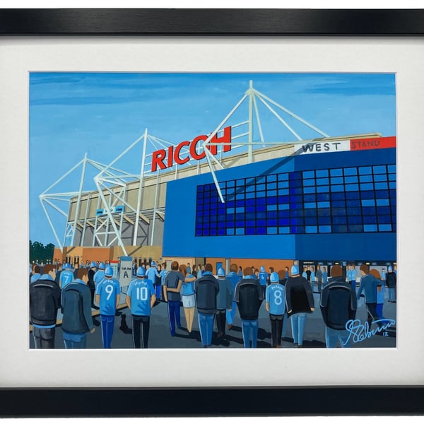 Coventry, Framed & Unframed Fine Art Print City Football Club FC, Stadium Gift
