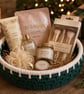 Forest Green, Off-White & Jute Coil Basket - Image 2