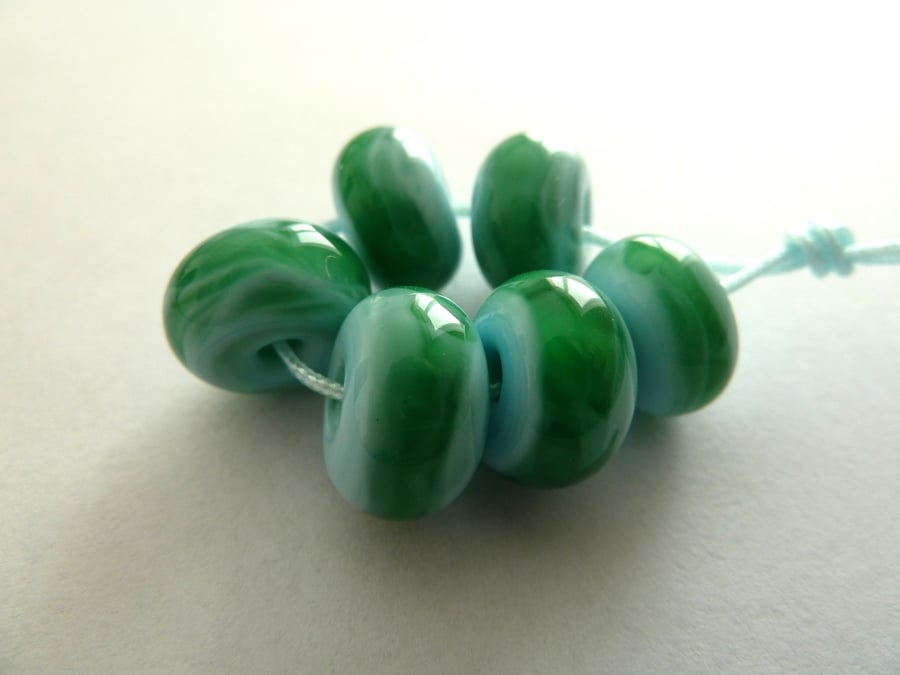 green sea bead set