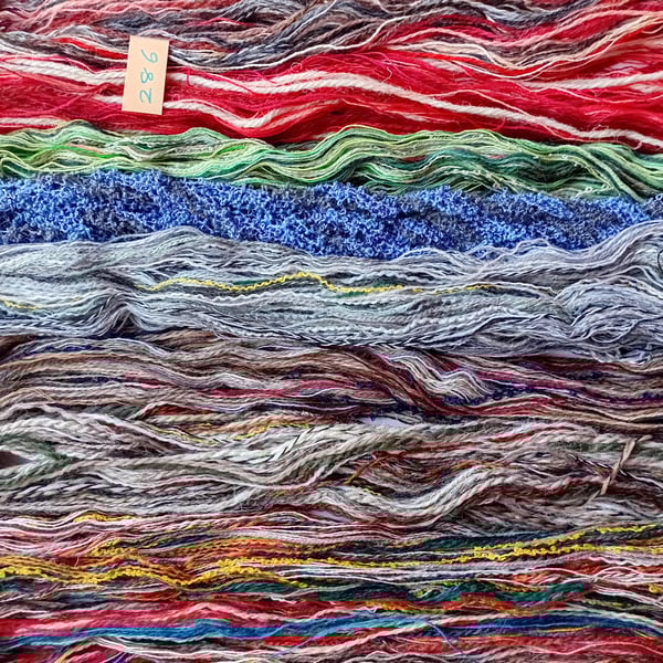 Tapestry, embroidery, weaving, tassel making threads, yarns and fibres. 