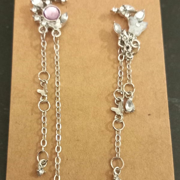 Moon Celestial Earrings Drop Dangly earrings OOAK