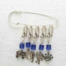 Crochet or knitting stitch markers - sets of 5