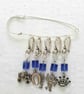 Crochet or knitting stitch markers - sets of 5 - Image 1