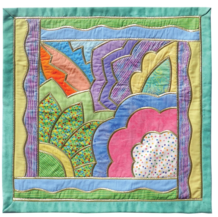 Deco Blooms Wall Quilt