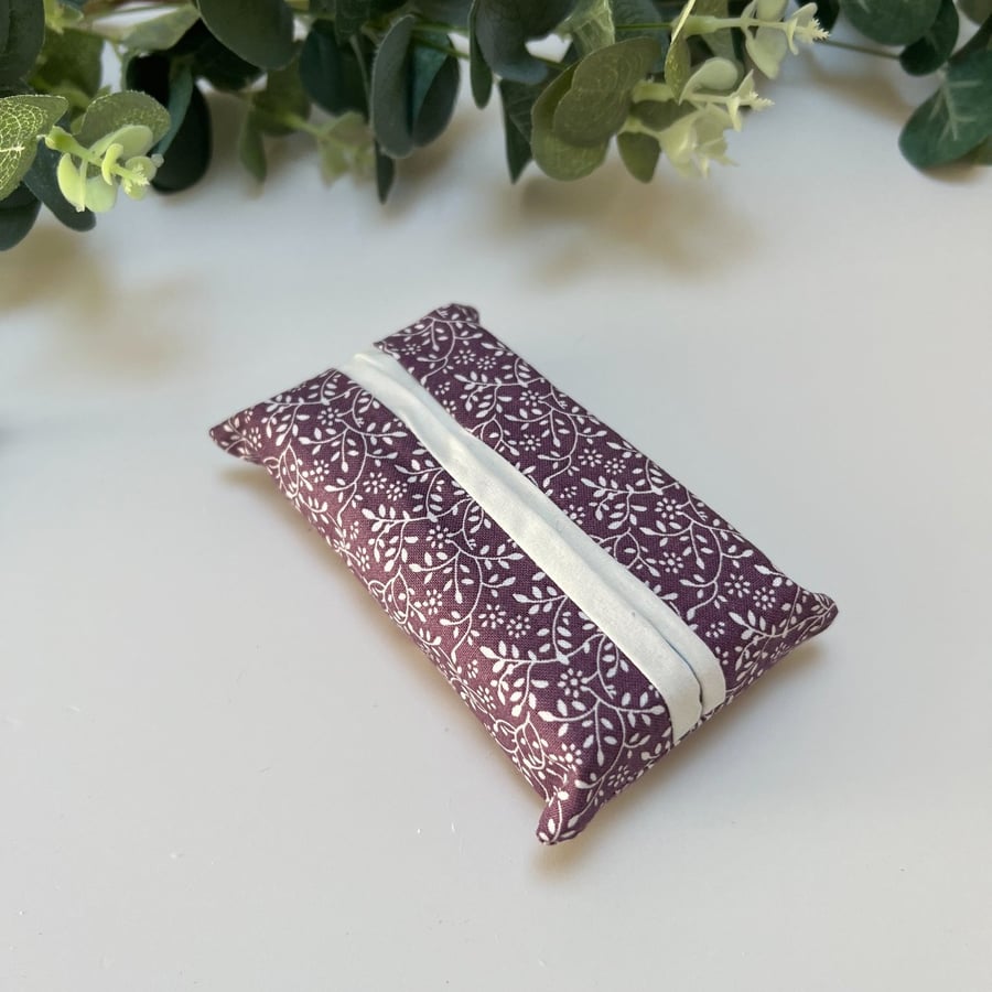 Tissue Holder: Purple Sprig