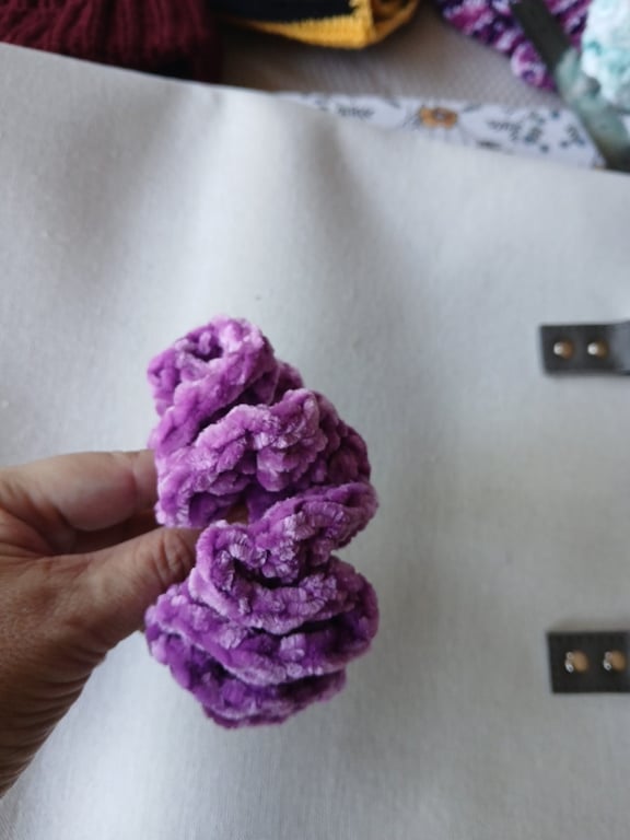 Halloween Inspired, Handmade Chenille Hair Scrunchie