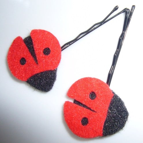 Cute Ladybug Bobby Pins