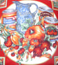 Country vegetables and soups cushion - Image 2