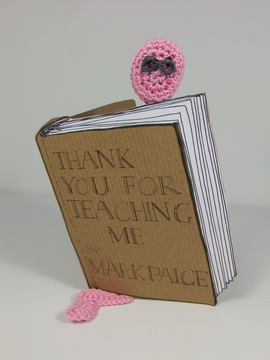 Bookworm Bookmark Card