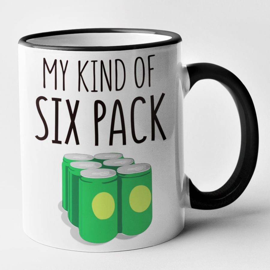 My Kind Of Six Pack Mug Funny Novelty Gift Joke Present For Family Friend 