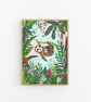 Sloth Art Print - Signed A4 Print - Image 3
