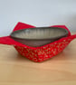  Gold Leaves Fabric Quilted Reversible Bowl Cosy - Image 7