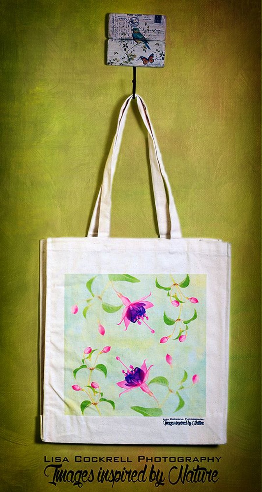 FUCHSIA - TOTE BAGS INSPIRED BY NATURE FROM LISA COCKRELL PHOTOGRAPHY