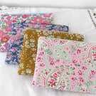 Small Liberty Make Up Bag, Padded Coin Purse, Zipper Purse