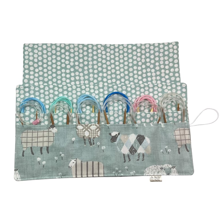 Circular needle case, sheep needle pouch, fixed circular wallet, sock needles st