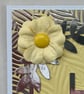 Lemon and silver text Happy Birthday card - Image 2
