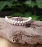 White Howlite Macrame Bracelet, Gemstone beaded bracelet  - Image 10