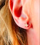 Rose Gold Plated Star Stud Earrings  - Image 2