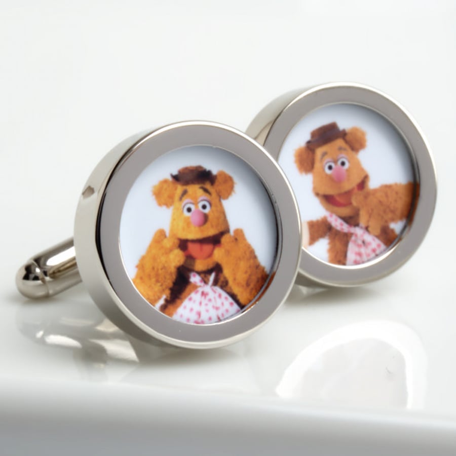 Fozzie Bear from the Muppet Show Cufflinks