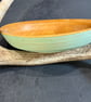Maple Wood Eating Bowl with Milk Paint - Image 3