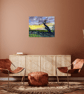 Fen Landscape Oil Painting  Winter Sunrise with Solitary Tree - Image 10