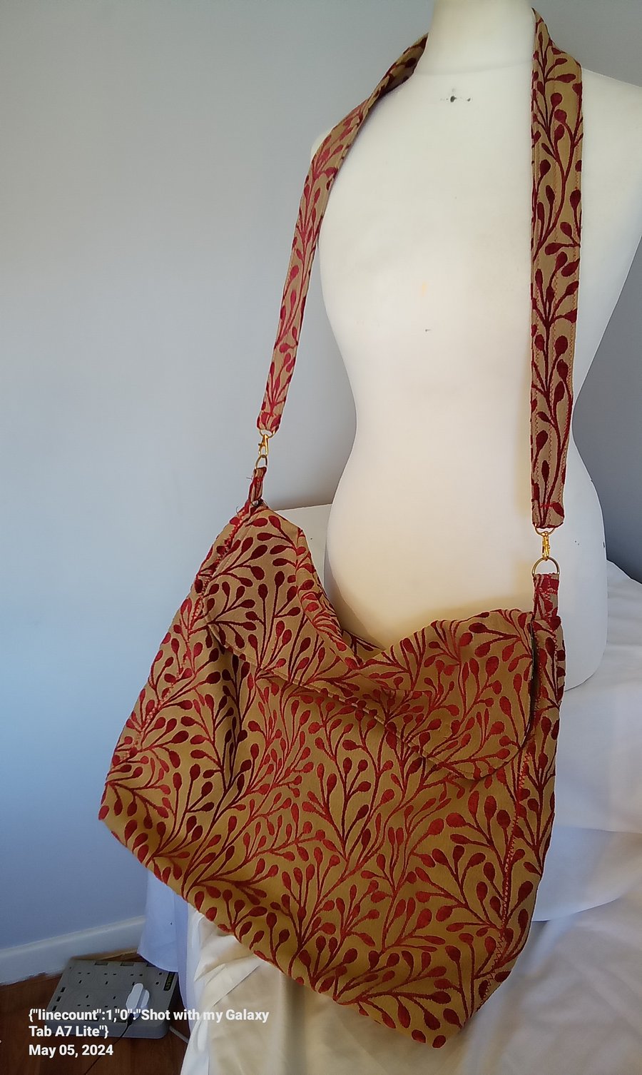 large capacity bohemian style satchel type bag for general but not too heavy use