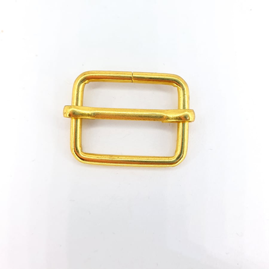 1 pcs 20mm Gold Rectangle Metal Slides Three Glides Buckle Strap Slider Bags