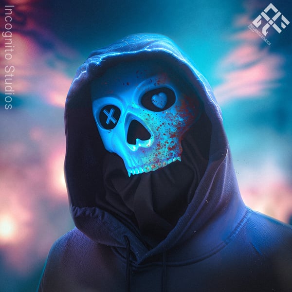 Lights Out Bloodstained Josh Mask Cosplay Roleplay Dark Romance