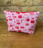 Cakes With Candles Print Quilted Fabric Makeup Bag